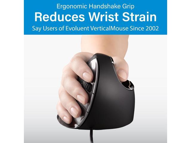 Evoluent Inventor of The Vertical Mouse VMDS Ergonomic Vertical Mouse Right Hand Small Wired USB, Sculpted for Comfort, Reduces Wrist Strain, 4...