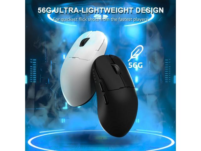 A. JAZZ AJ159APEX 8Khz Wireless Gaming Mouse Ultralight 56g with Magnetic Screen Charging Dock 42000DPI PAW3950 Sensor Tri Mode BT/2.4Ghz/Type-c...