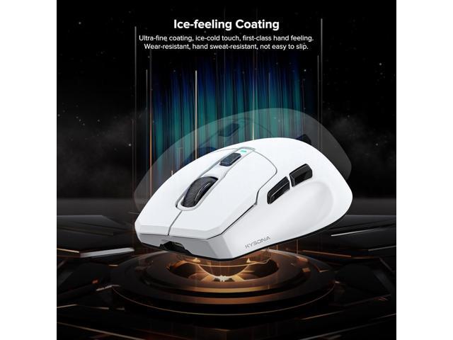 Wireless Gaming Mouse, 26000 DPI, 8K Polling Rate, Tri-Mode 2.4GHz/USB-C/Bluetooth Ergonomic Mouse with Web-Driven, Ice-Cooling Coating,...