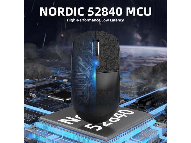 ATTACK SHARK R6PRO 39g Superlight Wireless Gaming Mouse,PixArt PAW3950MAX 42000 DPI,MCU Nodic 52840 Computer Mouse,8K Polling Rate Web...