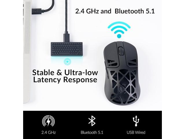 M3 Mini 4K Wireless Mouse Signature Edition 5.1/2.4 GHz/Wired Optical Mouse, Ultra-Lightweight 55g Programmable PixArt 3395 Sensor with up to...