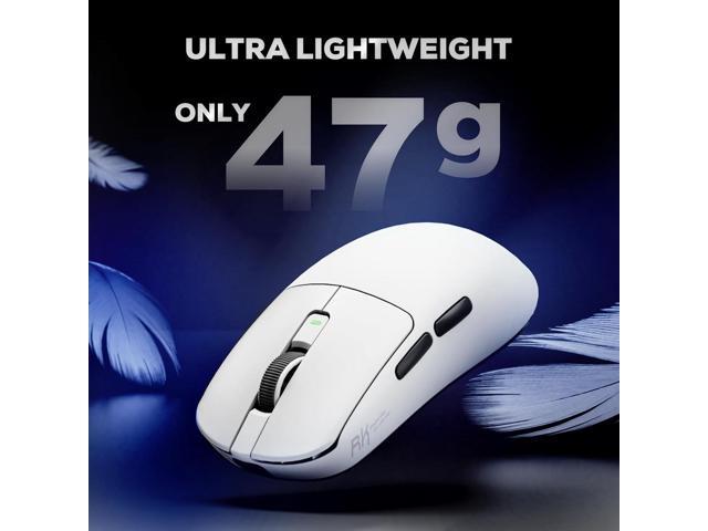 RK ROYAL KLUDGE RK M3 Gaming Mouse with 42000 DPI PAW3950 Optical Sensor 47g Lightweight Tri-Mode 2.4G/USB-C/Bluetooth Wireless Mouse 8000Hz...