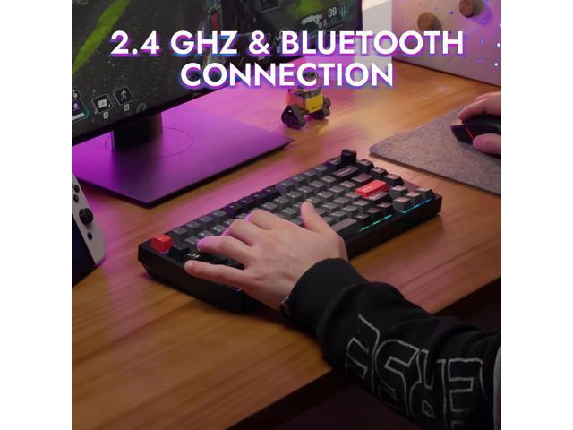 P1 Pro Wireless Custom Mechanical Keyboard, Full Aluminum 2.4 GHz Bluetooth RGB Backlit 75% Layout with Hot-swappable KEYCHRON Super Brown Switch...