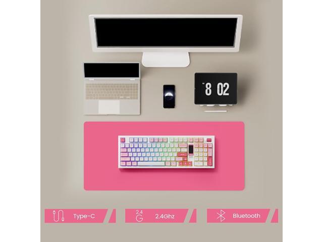 Akko 5098B Wireless Gaming Keyboard with Screen, Prunus Lannesiana Keyboard with Scroll Wheel, Hot-Swappable Mechanical Keyboard with Numberpad,...