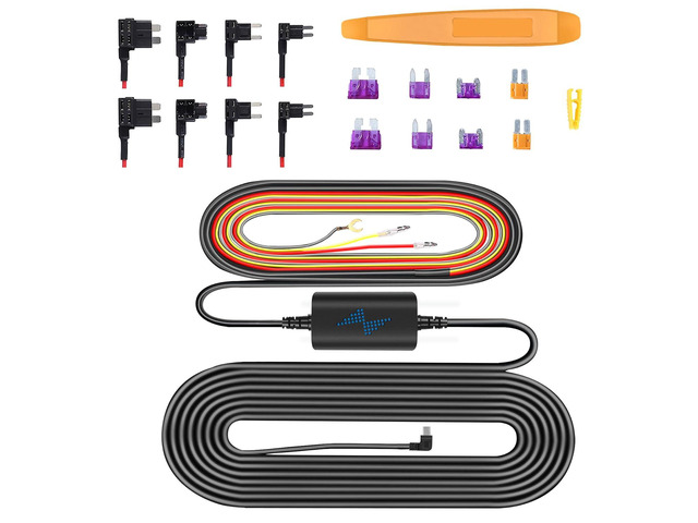 navycrest Type C Hardwire Kit Dash Cam, 12V to DC 5V / 2A Hardwire Kit Fuse with Fuse Taps and Installation Tools, 11.5ft
