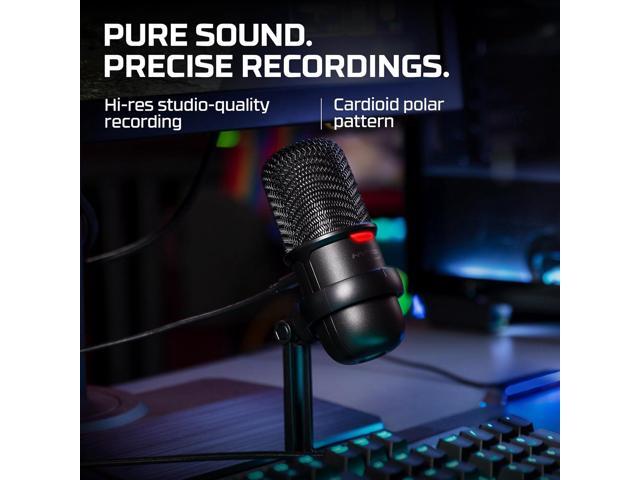 HyperX SoloCast USB Condenser Gaming Microphone, for PC, PS4, PS5 and Mac, Tap-to-Mute Sensor, Cardioid Polar Pattern, great for Streaming,...
