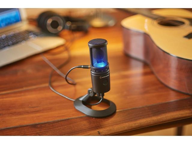 Audio-Technica AT2020USB-X Cardioid Condenser USB Microphone, Black