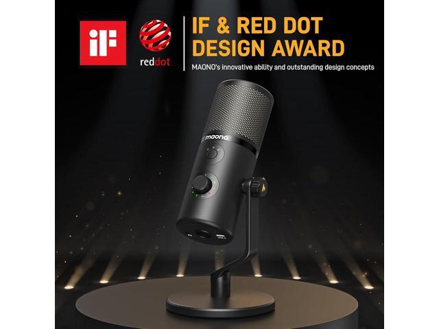 MAONO USB Microphone for Gaming Streaming, Podcast Condenser mic with 3 Polar Patterns Software for Twitch TikTok YouTube Discord, Profession...