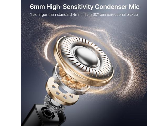 BOYA BOYALINK 2 Wireless Lavalier Microphone for iPhone Camera Android, Mini Lapel Micophone Wireless, 48 KHz 24 Bit, 6mm Mic, 1000ft, 30h Use,...