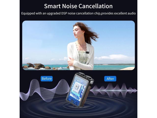 Wireless Lavalier Microphone for iPhone and Android with Charging Case,mini Microphone with Noise Reduction,Plug and Play for Video...