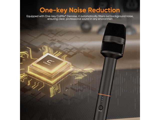 COMICA Revo S Wireless Handheld Microphone, Professional Handheld Interview Mic for iPhone16 15, Android Phones Laptops PC with USB-C Plug,...