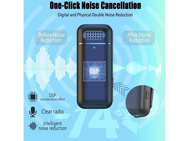 2 Pcs 3 in 1 Wireless Lavalier Microphones for iPhone iPad USB C Android Laptop with Charging Case, Clip on Lapel Mic Plug-Play Cordless Mini Mic...