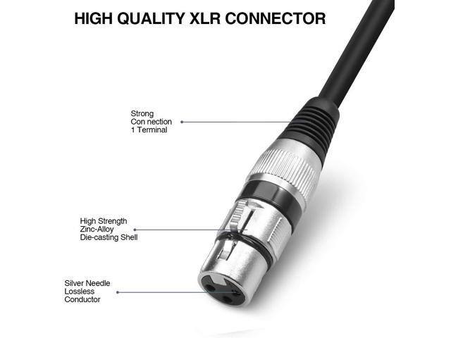 Disino USB Microphone Cable,XLR Female to USB Mic Link Converter Cable for Microphones or Recording Karaoke Sing,10 feet