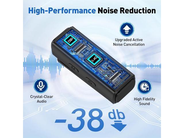 USB C Wireless Lavalier Microphone for Android, PC, Laptop, iPhone 15/16, USB Microphone with Noise Cancellation, Lapel Mic Wireless for Video...