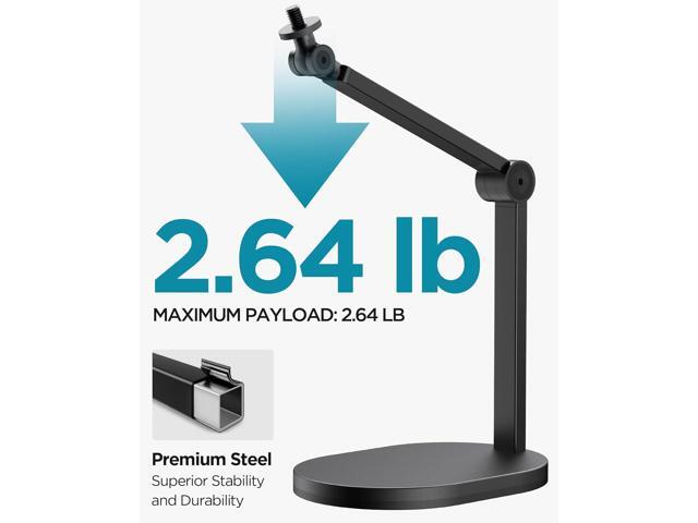 InnoGear Studio Mic Stand, Pack of 2 Max Load 2.64 lb Microphone Arm Desk Mount Desktop Microphone Stand for Fifine AM8 K669B Blue Yeti HyperX...