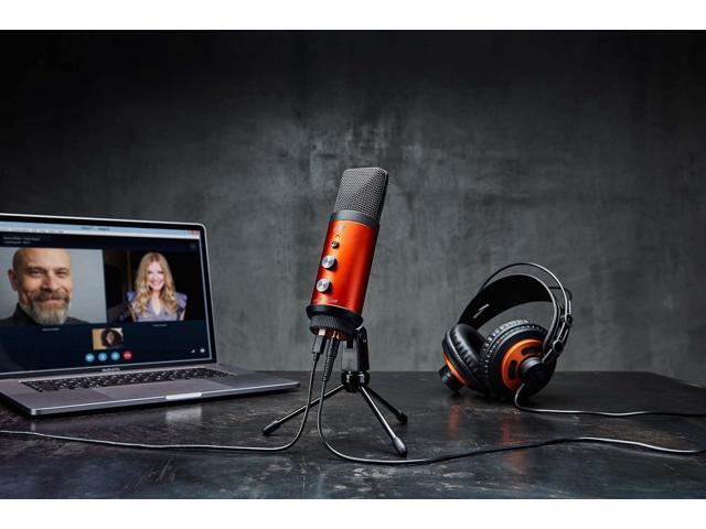ESI cosMik uCast USB Microphone, Cardioid Condenser Computer Microphone for Gaming, Streaming, Podcasting, 2m USB-C Cable, Mute Button, Built-in...