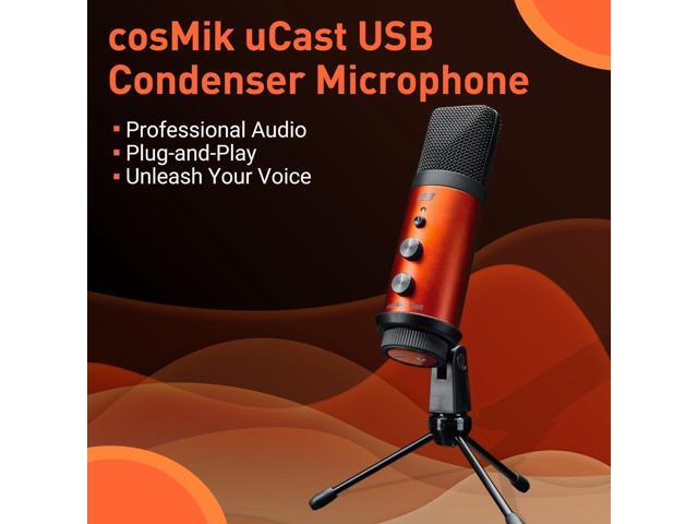 ESI cosMik uCast USB Microphone, Cardioid Condenser Computer Microphone for Gaming, Streaming, Podcasting, 2m USB-C Cable, Mute Button, Built-in...