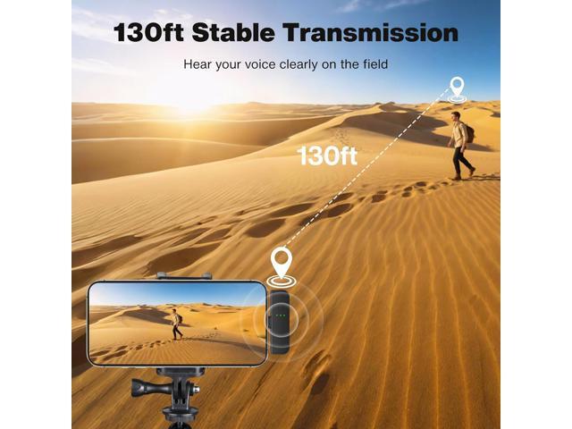 IVANKY 2Pcs Mini Wireless Lavalier Microphone for iPhone 17/Android/PC/Laptop with Charging Case Noise Cancellation, AI Voice Filter, 34H Battery...