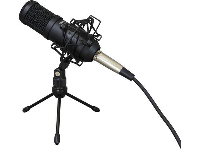 Tascam Dynamic Microphone for Broadcast Microphone for Professional Podcasting and Live Streaming (TM-70), Black