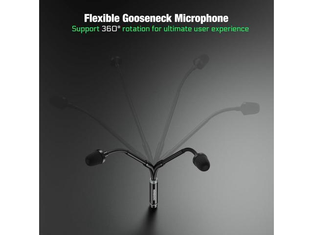 DJ Mic 17 Inch Flexible Gooseneck Microphone, Professional XLR Wired Dynamic Bob Barker Microphone for Video Conference, Podium, Singing, Karaoke...
