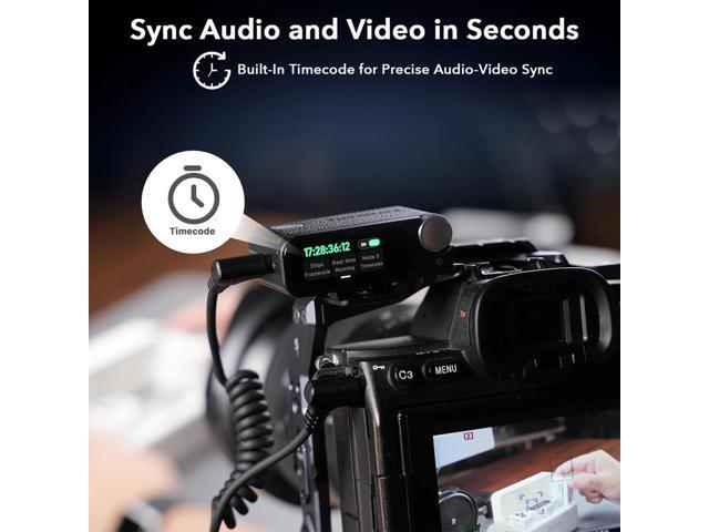 Saramonic Ultra Wireless Lavalier Microphone, 32-Bit Float Recording, Timecode Sync, Noise Cancellation, IPX5 Water Resistance, 984 Range, 130dB...