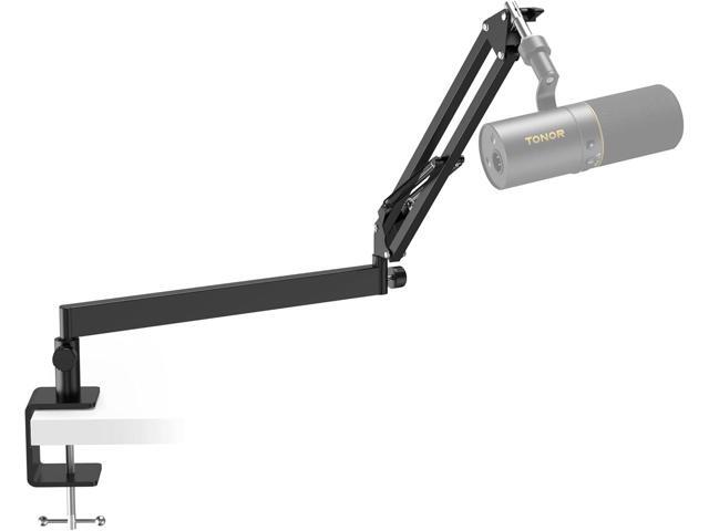 Tonor Mic Arm Desk Mount, Low Profile Boom Arm, Microphone Arm, Adjustable Mic Stand with Desk Mount Clamp, Cable Management, 3/8 and 5/8...