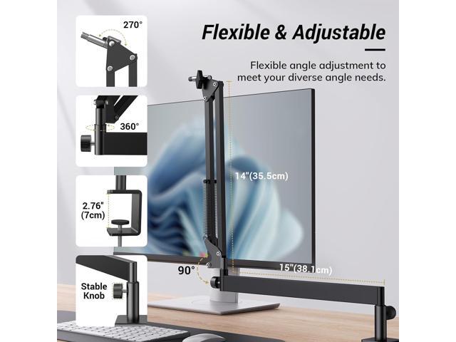 Tonor Mic Arm Desk Mount, Low Profile Boom Arm, Microphone Arm, Adjustable Mic Stand with Desk Mount Clamp, Cable Management, 3/8 and 5/8...