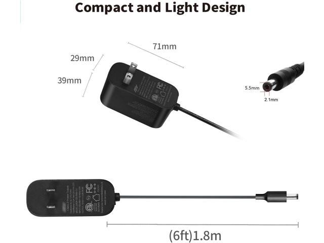 Tonton 12V 2A 6Ft Power Supply Adapter, 24W Universal Charger AC 100-240V with 8Tips to 12Volt DC Plug 2A 1.8A 1.5A 1.2A 1A 0.5A UL/CE/FCC...