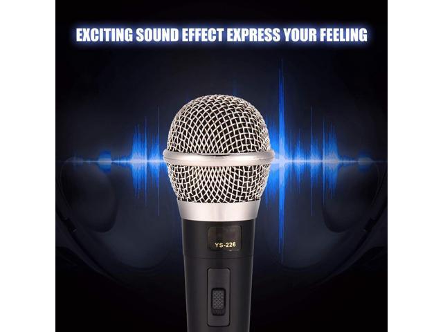 Karaoke Microphone, Dynamic Vocal Microphone for Speaker, Handheld Professional Wired Dynamic Microphone Clear Voice for Karaoke Vocal Music