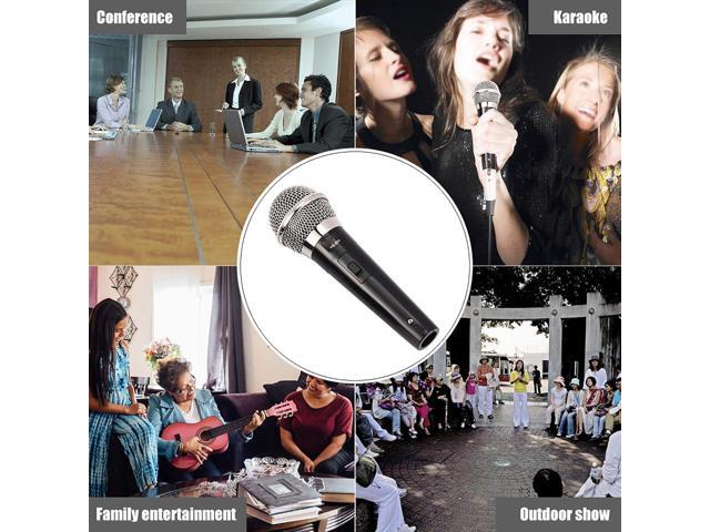 Karaoke Microphone, Dynamic Vocal Microphone for Speaker, Handheld Professional Wired Dynamic Microphone Clear Voice for Karaoke Vocal Music