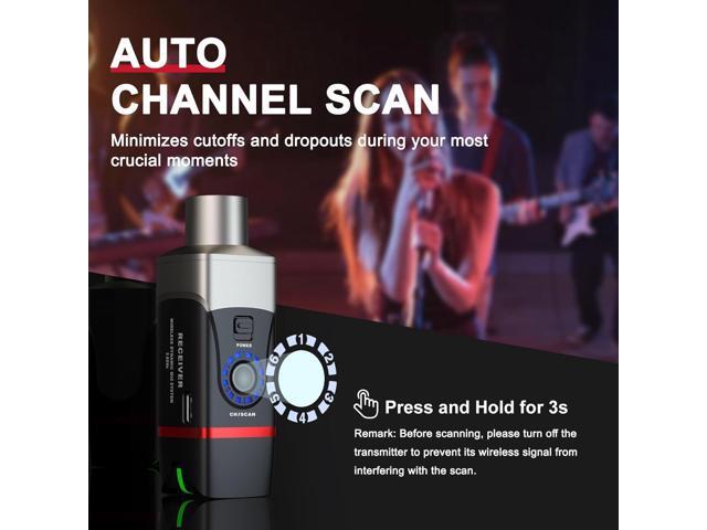 Xvive U35 Dynamic Microphone Wireless System with 5.8GHz XLR Transmitter and Receiver