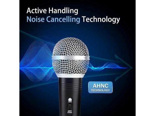 Adamantite Dynamic Karaoke Microphone for Singing, Metal Handheld Wired Microphone, 13ft Cable and Magnetic Switch, Perfect for Speakers, Karaoke...