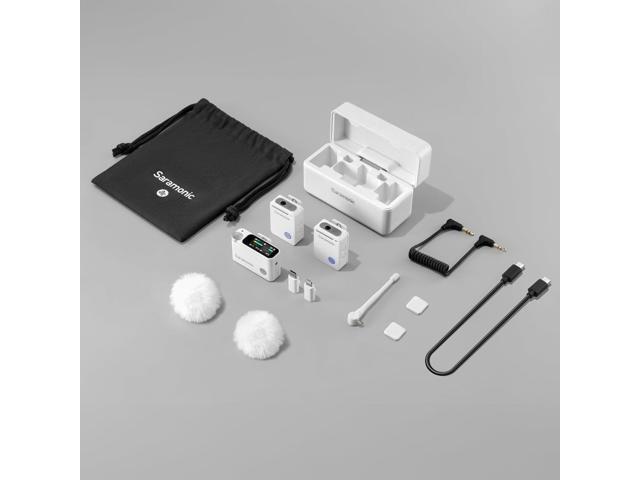 Saramonic Ultra Wireless Lavalier Microphone, 32-Bit Float Recording, Timecode Sync, Noise Cancellation, IPX5 Water Resistance, 984 Range, 130dB...