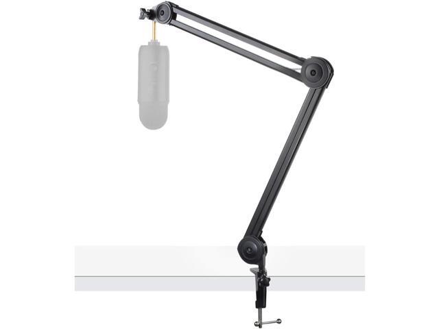Knox Gear Professional Microphone Stand for Yeti and Snowball Microphones (Black, Steel, Basic/Functional, 5/8-inch Thread, Up to 5 lbs, 30-inch Arm)
