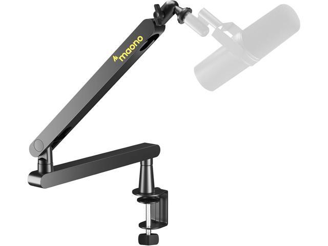 MAONO Microphone Boom Arm, Low Profile Mic Arm with Cable Management Channels, Desk Mount Clamp, Fully Adjustable, Heavy Duty Mic Stand for Podcast...