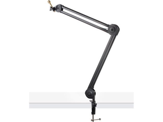 Knox Gear Professional Microphone Stand for Yeti and Snowball Microphones (Black, Steel, Basic/Functional, 5/8-inch Thread, Up to 5 lbs, 30-inch Arm)