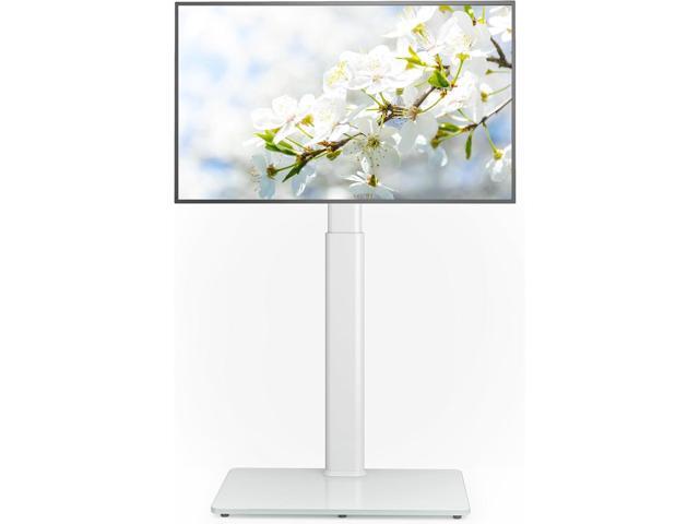 AX WABER Universal Floor TV Stand with Mount 70 Degree Swivel 9 Level Height Adjustable and Space Saving Design for Most 27 to 65 inch LCD, LED...
