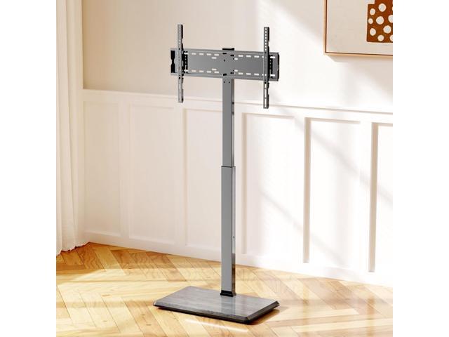 Universal Floor TV Stand,TV Floor Mount Stand for 32-75 inch TV up to 110 lbs, Swivel and Height Adjustable Tall TV Stand for...