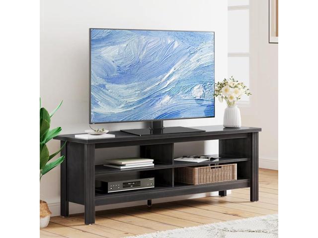 Universal TV Stand for 13'43' TVs Swivel 4 Level Height Adjustable Table Top TV Mount Stand Holds up to 77lbs