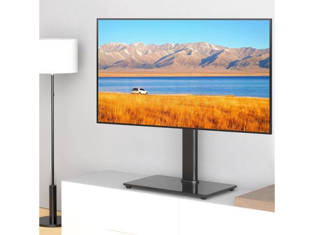 suptek Universal Swivel Table Top TV Stand for 26-55 inch LED OLED Flat Curved Screens, Height Adjustable TV Mount Stand with Glass Base Hold up to...