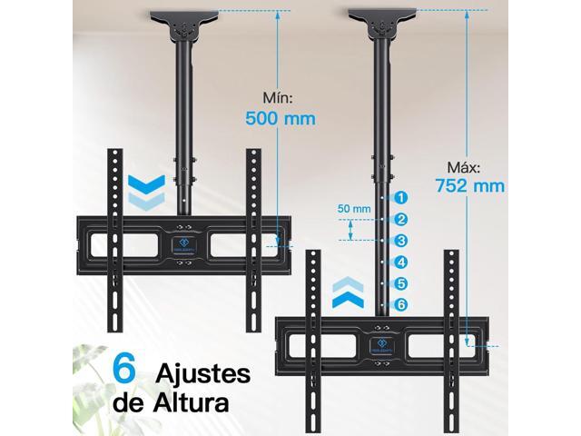 PERLESMITH Ceiling TV Mount for 26-65 inch Flat Screen Displays, Max VESA 400x400mm, Hanging Adjustable Ceiling TV Bracket Fits Most LCD LED OLED...