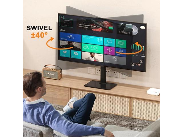Universal Swivel TV Stand Base Table Top TV Stand for 17-43 Inch TVs Height Adjustable Monitor Mount Stand, Holds up to 88lbs, Max VESA 200x200mm,...