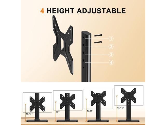 Universal Swivel TV Stand Base Table Top TV Stand for 17-43 Inch TVs Height Adjustable Monitor Mount Stand, Holds up to 88lbs, Max VESA 200x200mm,...