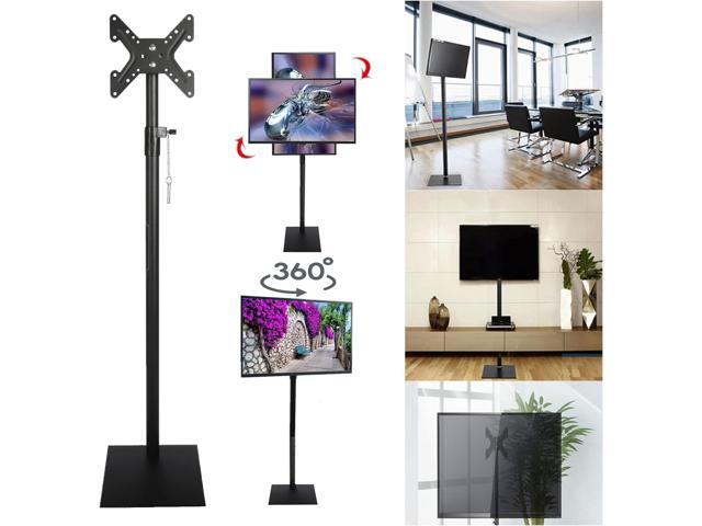 MYOYAY Universal Swivel TV Stand Tilting Free Standing TV Mount Stands with Height Adjustable 360 Degree Swivel Floor TV Stand for 12 to 43 inch TVs