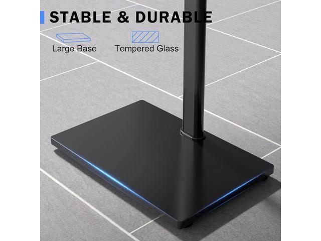 Universal Pedestal TV Stand with Bracket for 32'-75' TVs Floor TV Stand w/Cable Management Holds 132lbs Max VESA 600x400mm TS004H