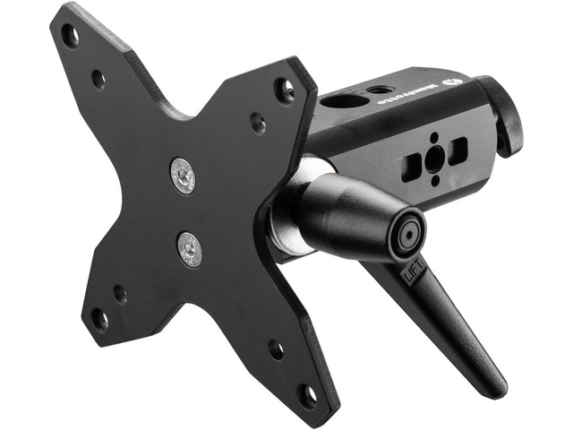 Manfrotto TetherGear VESA Monitor Mount, Screen Mount, TV Mount, Lighting Stand Attachment, Up to 30kg, 3/8 Threaded Hole, 16mm Fem., 75x75mm and a...