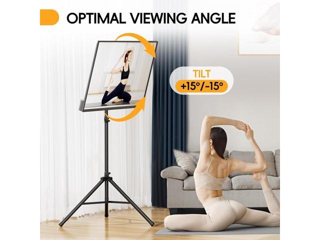 Portable Tripod TV Stand for 25 to 65, 70-inch Television with ±15°Tilt, 5 Pillar Height, Dual Safety Pins, Tall Tvstand Maxi Load 110 lbs, for...