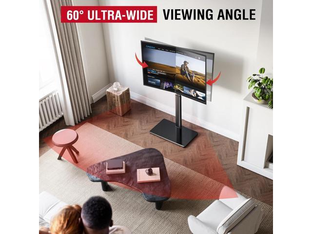 Swivel TV Floor Stand for 32-65 Inches TVs, 8 Level Height Adjustable Corner Small TV Stand Mount for Living Room/Bedroom, Holds up to 88 lbs,MAX...