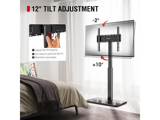 Swivel TV Floor Stand for 32-65 Inches TVs, 8 Level Height Adjustable Corner Small TV Stand Mount for Living Room/Bedroom, Holds up to 88 lbs,MAX...