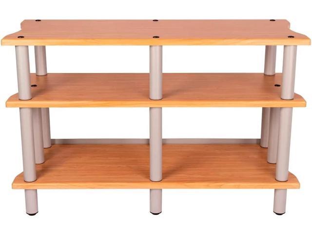 Monolith Heavy Duty Double-Wide 3-Tier AV Stand - 300 Lbs Weight Capacity Per Shelf, Organize and Display Your AV Components, Home Theater or...